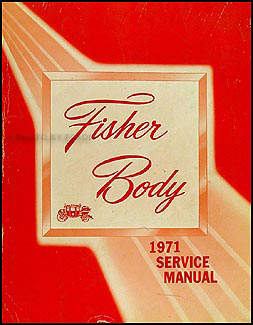 1971 Cadillac Body Repair Shop Manual Original