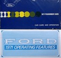 1971 Ford Galaxie 500, LTD, and Custom Owners Manual Reprint Set