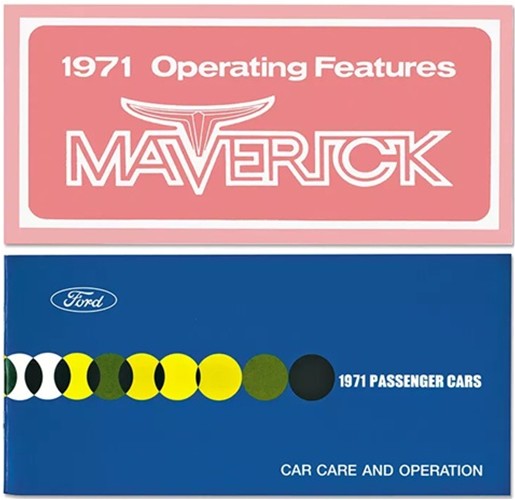 1971 Ford Maverick Owner's Manual Reprint Set
