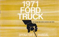 1971 Ford Medium Duty Truck Owner's Manual Original 500-750, 6000-7000