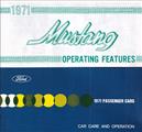 1971 Ford Mustang Owner's Manual Reprint