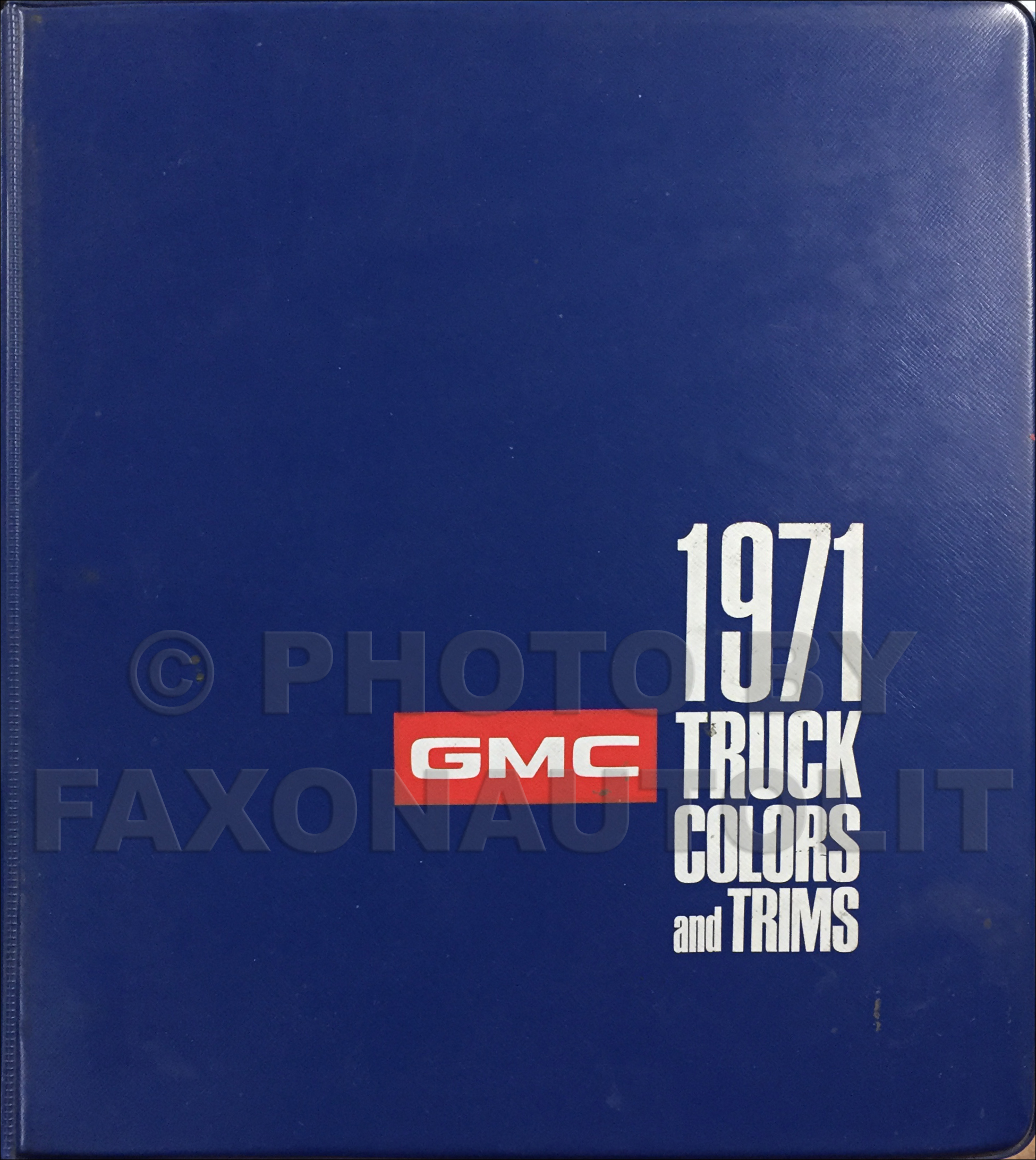 1971 GMC Color & Upholstery Dealer Album Original