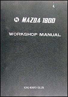 1970 1971 Mazda 1800 Repair Manual Original 
