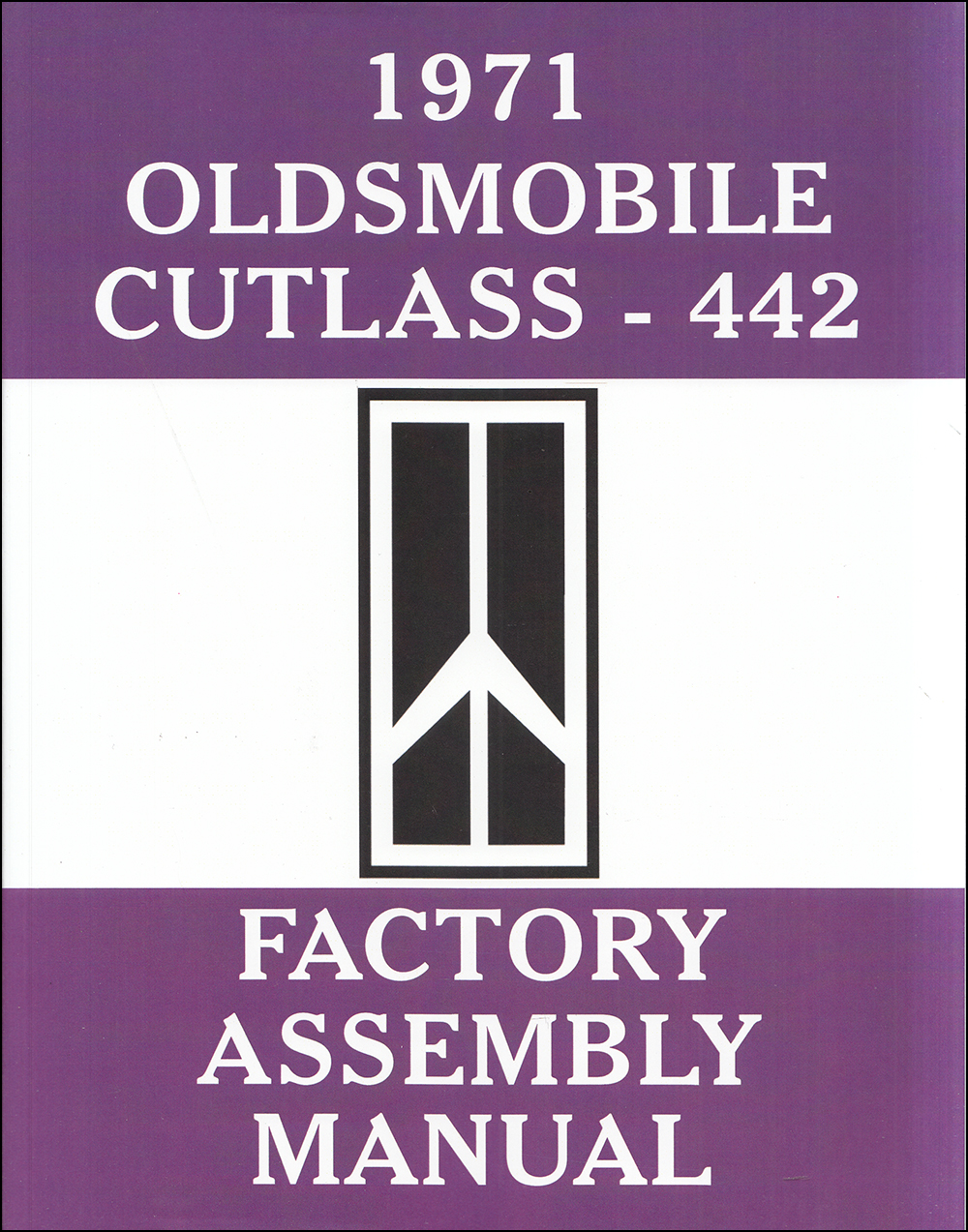 1971 Oldsmobile Assembly Manual Reprint Bound Cutlass 442 S Supreme F-85