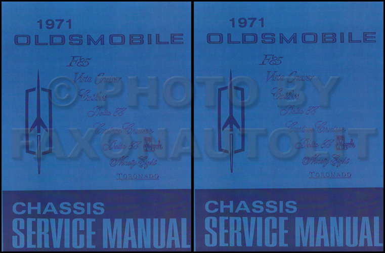 1971 Oldsmobile Shop Manual Reprint 442/Cutlass/88/98/Toronado