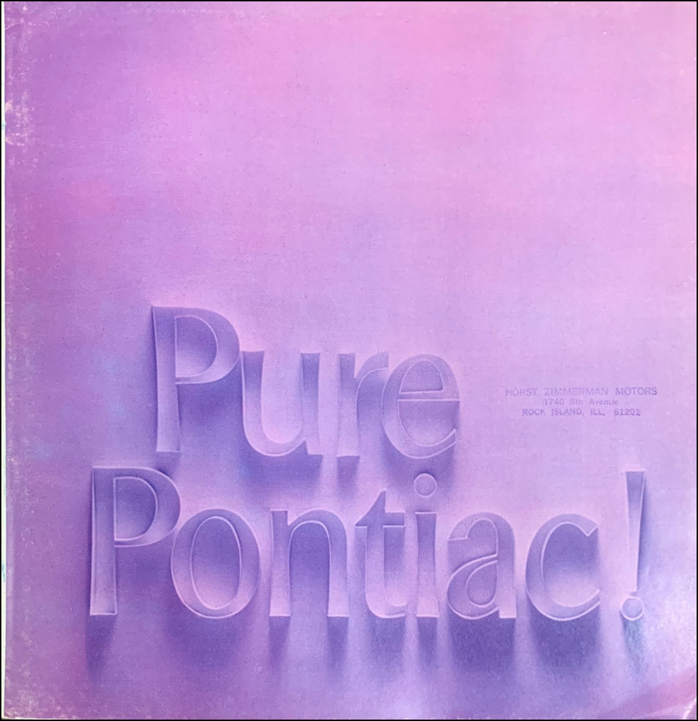 1971 Pontiac Original Sales Catalog -- All-Models