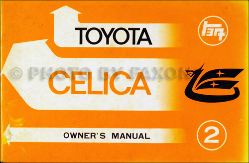 1971 Toyota Celica Owner's Manual Original