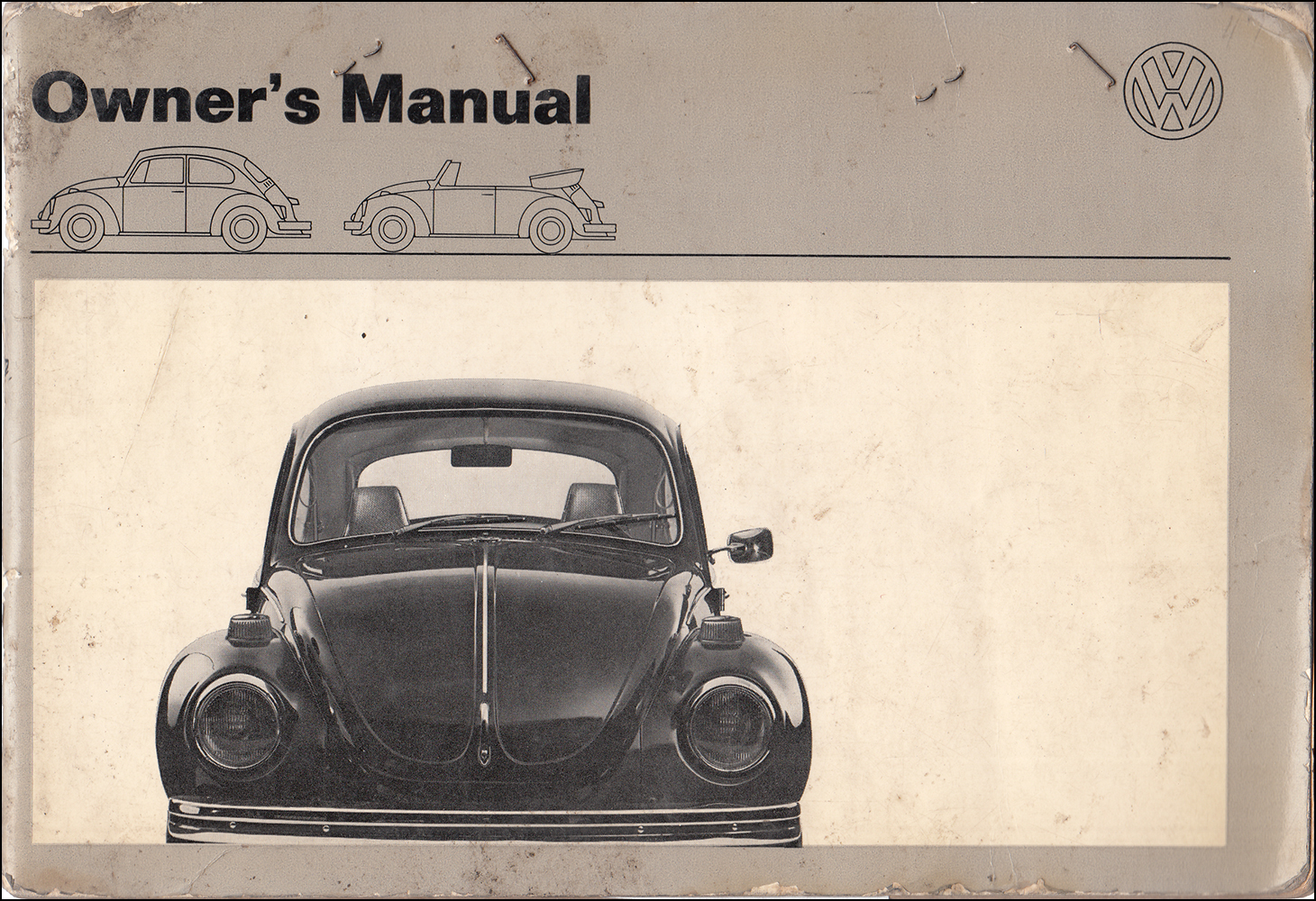 1971 Volkswagen Beetle Owner's Manual Original Type 1 Bug 