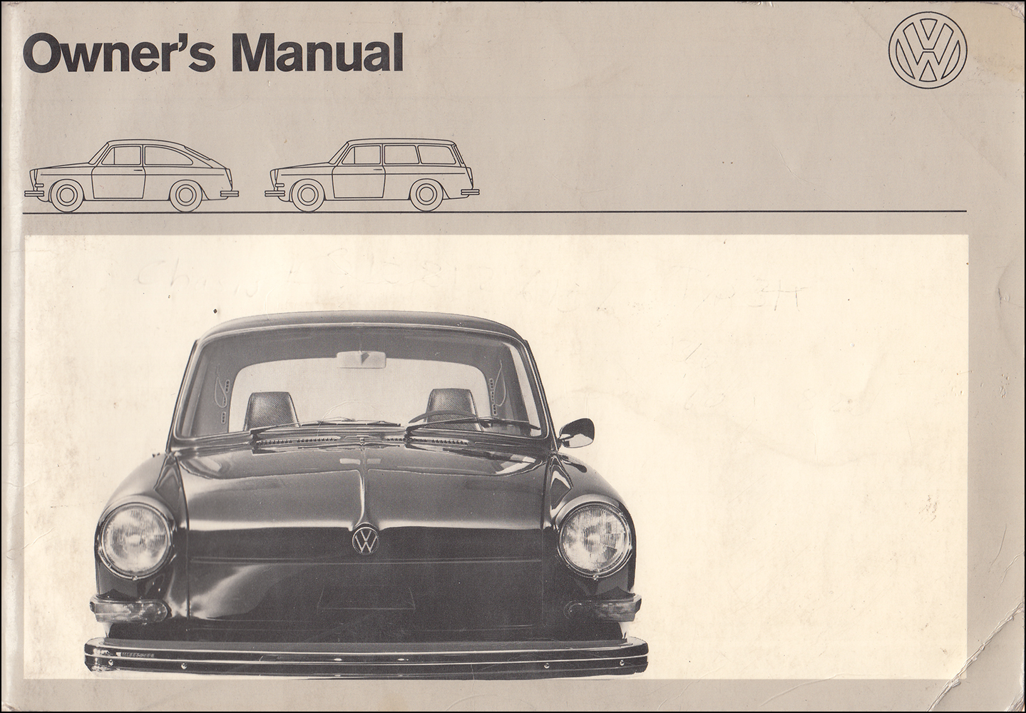 1971 Volkswagen Fastback and Squareback Owner's Manual Original VW Type 3