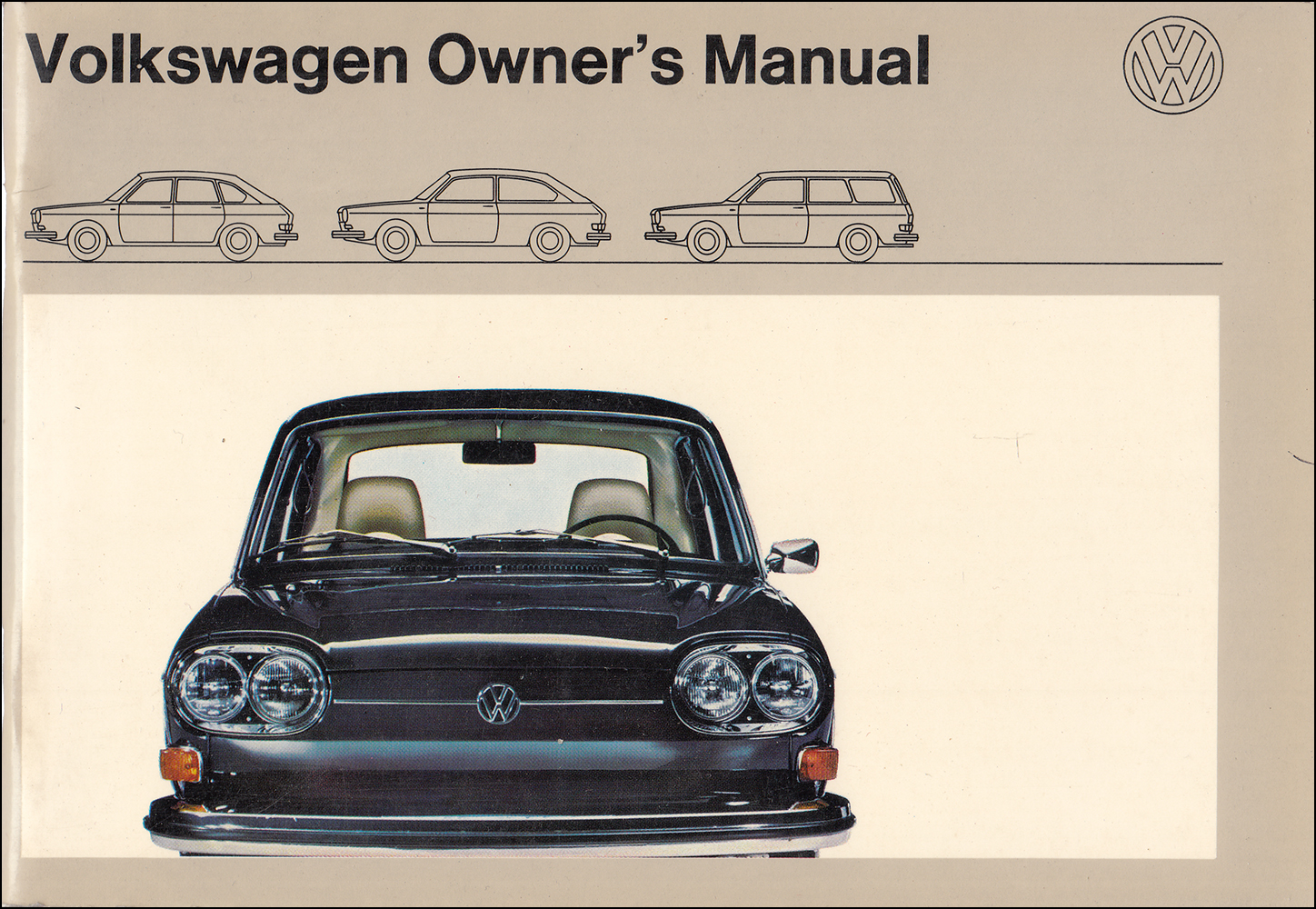 1971 Volkswagen Type 4 Owner's Manual 411 Original