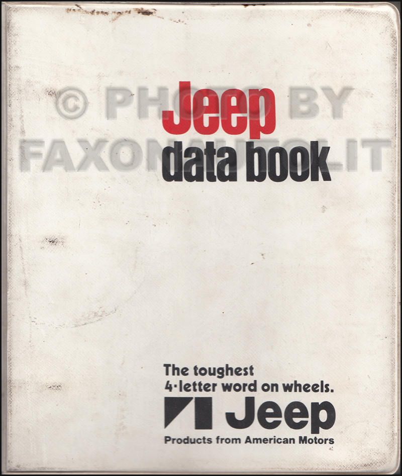 1971.5 Jeep Data Book Original