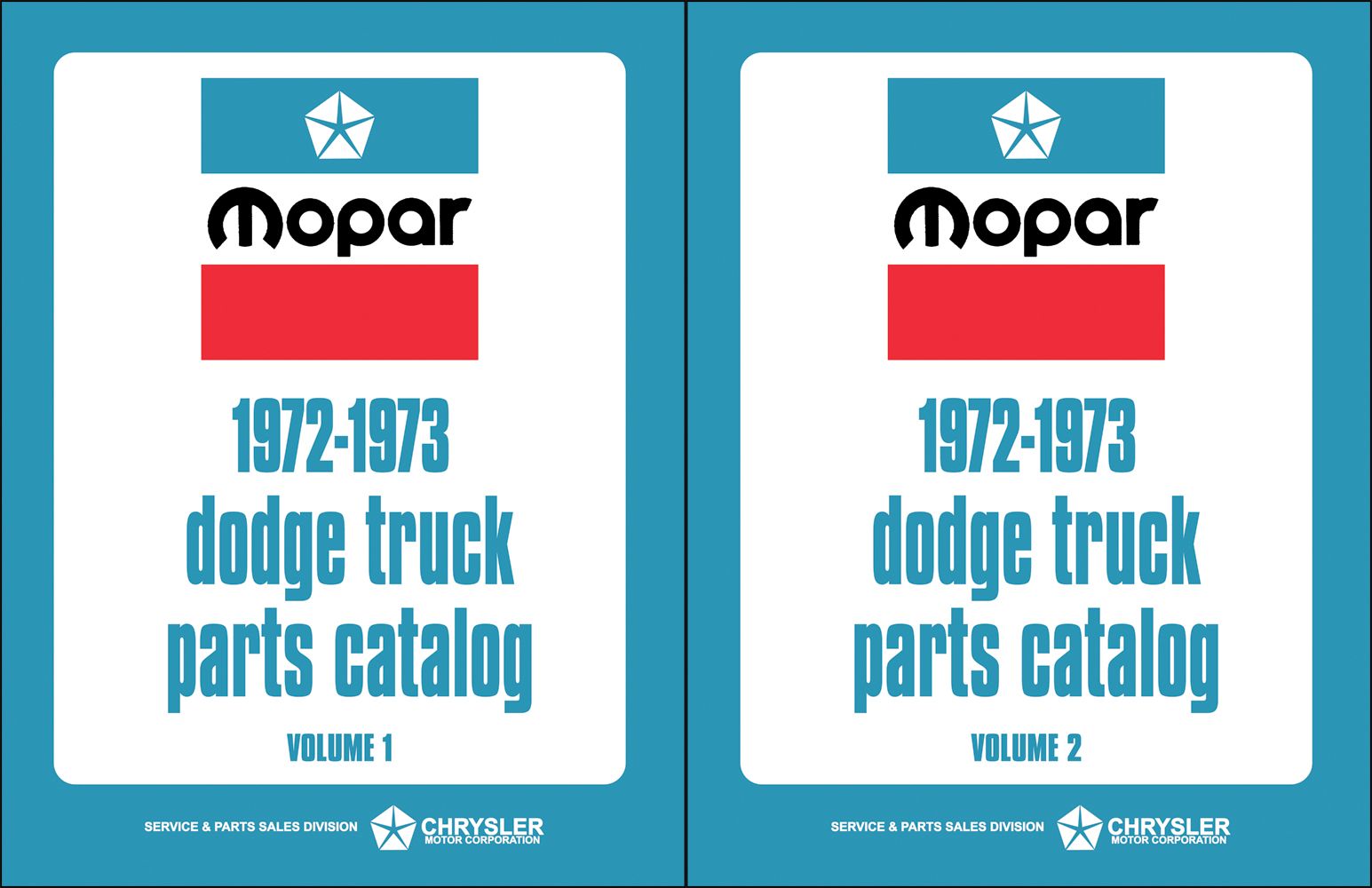 1972-1973 Dodge Truck Parts Book Reprint