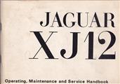 1972-1973 Jaguar XJ12 Series I LATE EDITION Owner's Manual Original, White Cover