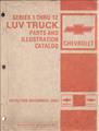 Copy of 1972-1982 Chevrolet Luv Pickup Illustrated Parts Book Original