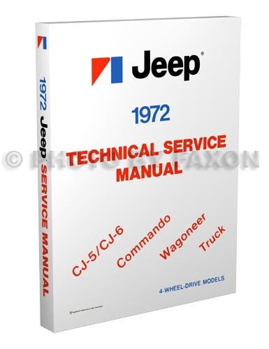 1972 Jeep Shop Manual Reprint- All models