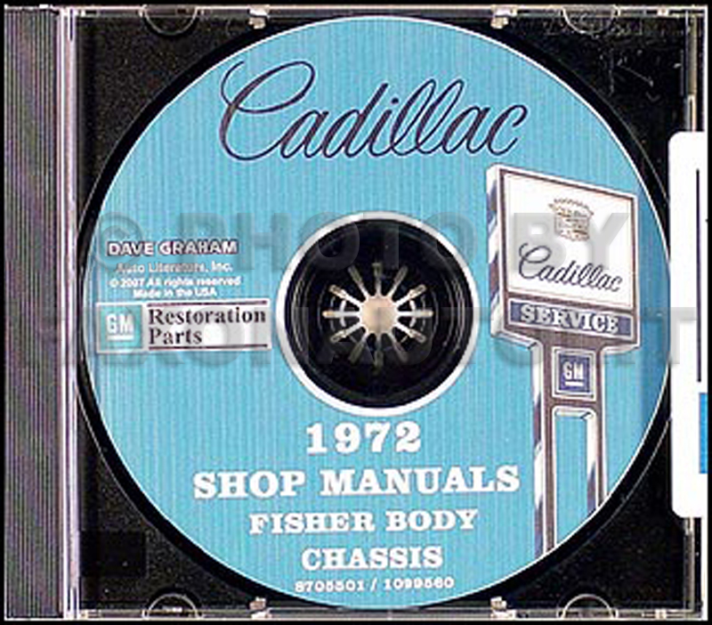 1972 Cadillac Shop Manual & Body Manual on CD-ROM