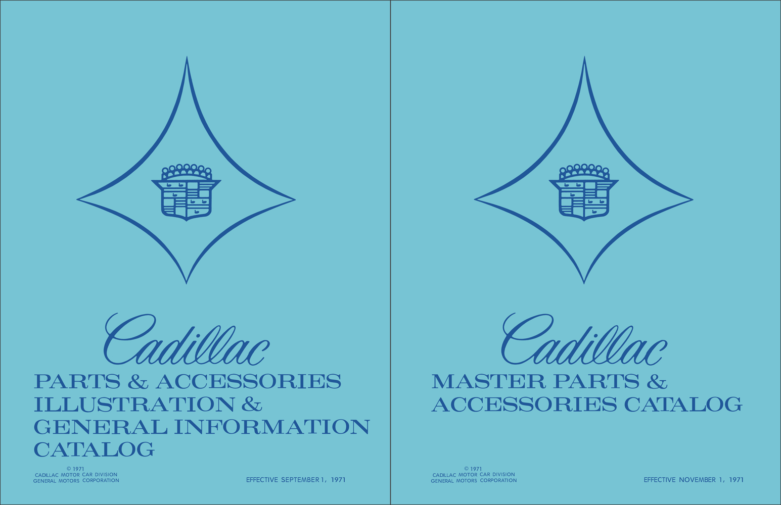 1965-1972 Cadillac Illustrated Master Parts Book Reprint