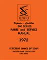 1972 Cadillac Superior Hearse, Flower Car, & Ambulance Parts Manual Reprint