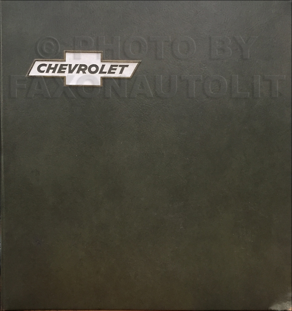 1972 Chevrolet Car Color & Upholstery Dealer Album/Data Book Original