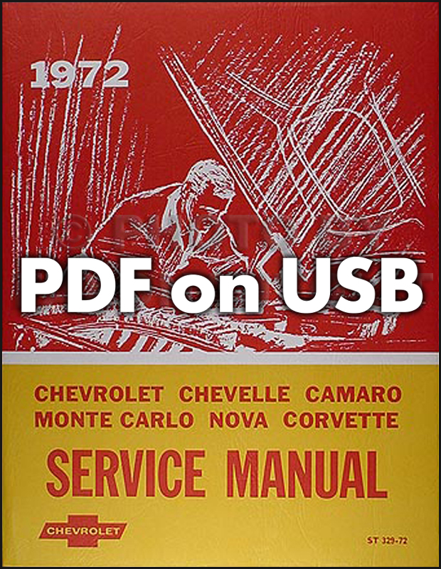 1972 Chevy USB Shop, Overhaul, & Body Manual