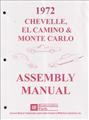 1972 Chevelle SS Monte Carlo El Camino GMC Sprint Looseleaf Assembly Manual