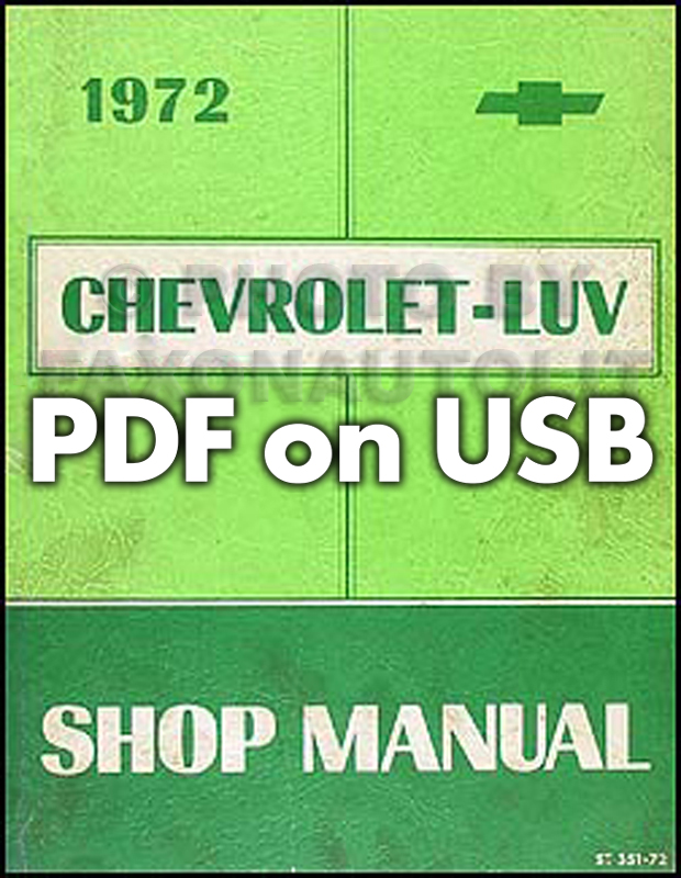 1972-1977 Chevrolet Luv Shop Manual CD-ROM