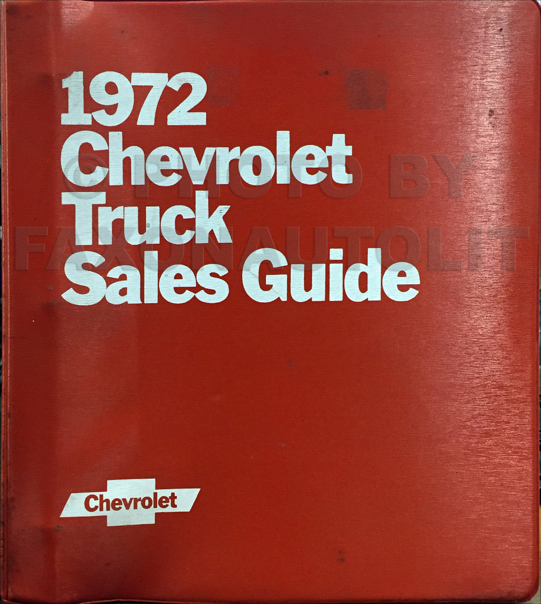 1972 Chevrolet Truck Sales Brochure Set in a Dealer Album
