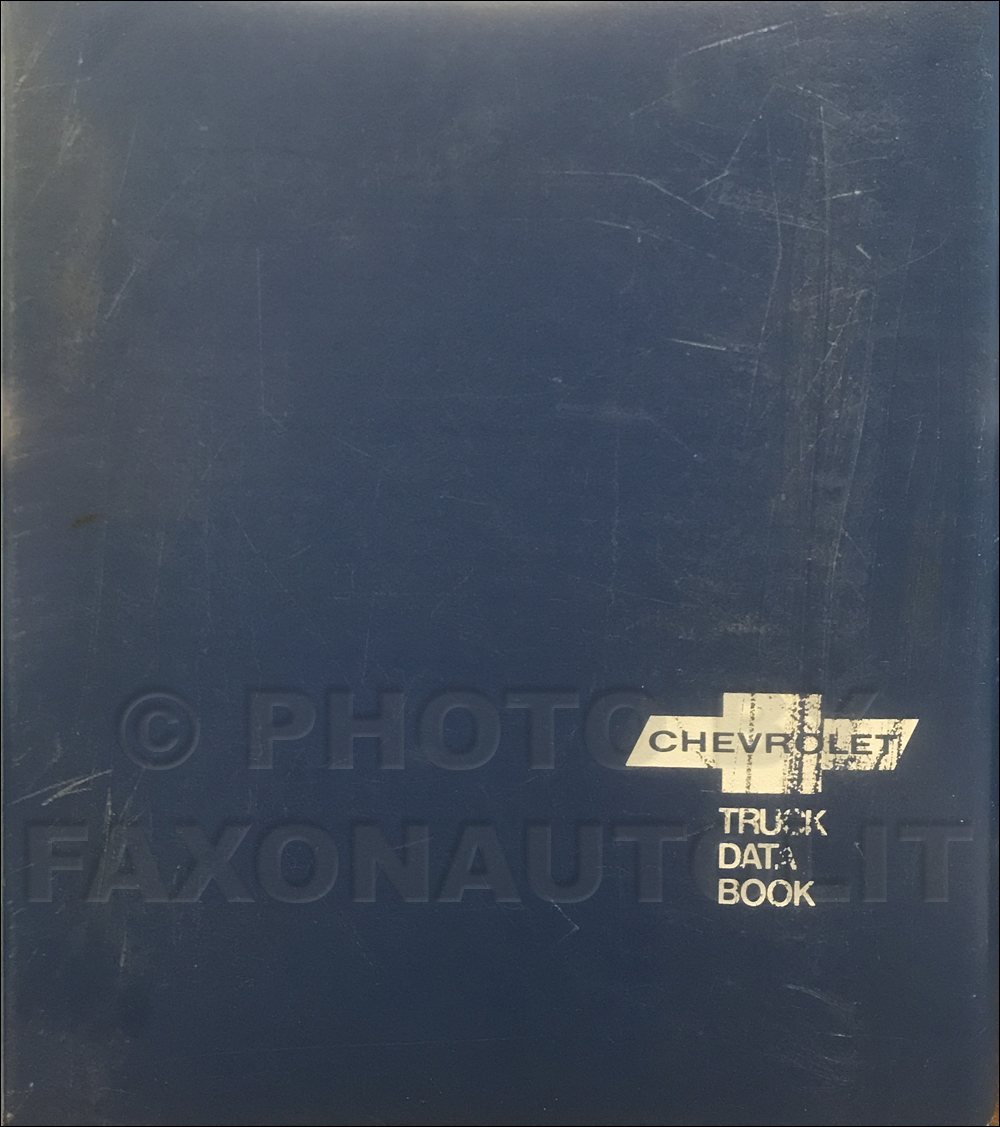 1972 Chevrolet Truck Data Book Original