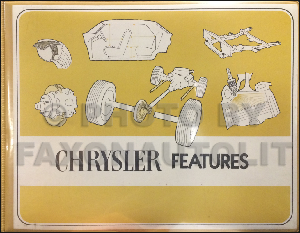 1972 Chrysler Data Book Original