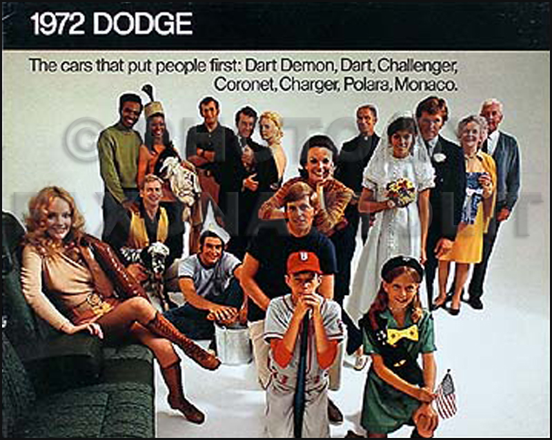 1972 Dodge Sales Catalog Challenger Dart Demon Charger Coronet Polara