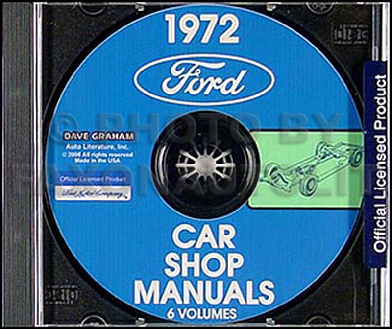 1972 Ford. Lincoln, Mercury Shop Manuals on CD-ROM