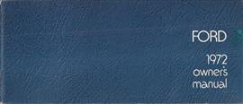 1972 Ford Owner's Manual Original Galaxie 500 Custom LTD and Wagons