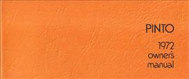 1972 Ford Pinto Owner's Manual Original