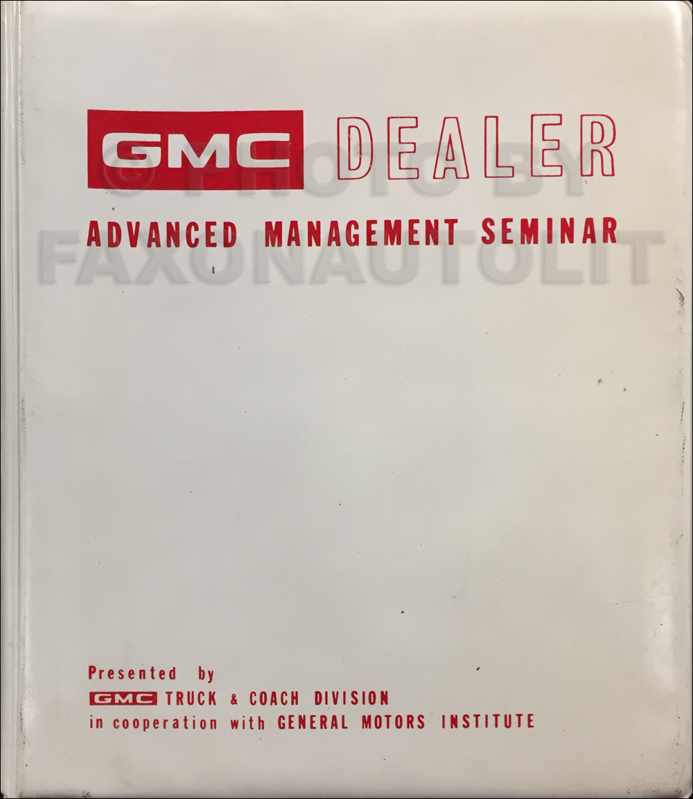1972 GMC Dealer Advanced Management Seminar Manual