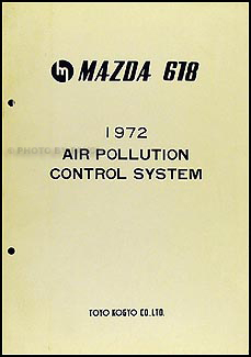 1972 Mazda 618 Air Pollution Control System Manual Original 