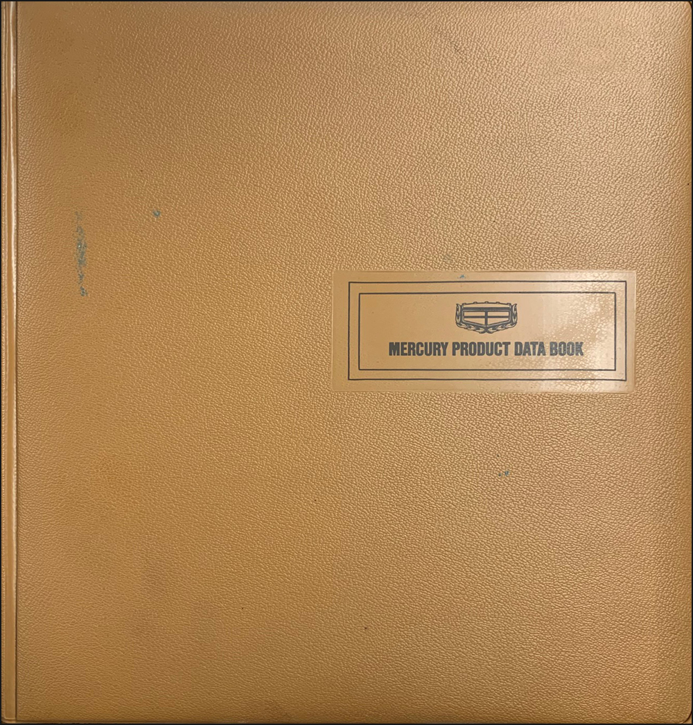 1972 Mercury Data Book Original
