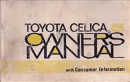 1972 Toyota Celica Owner's Manual Original