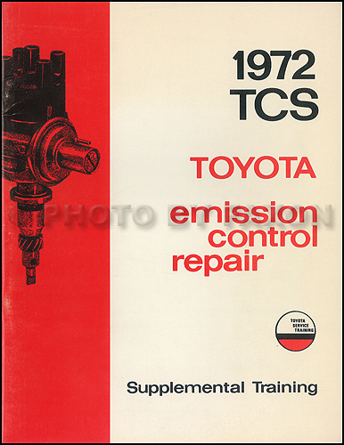 1972 Toyota TCS Emission Control Training Manual Original