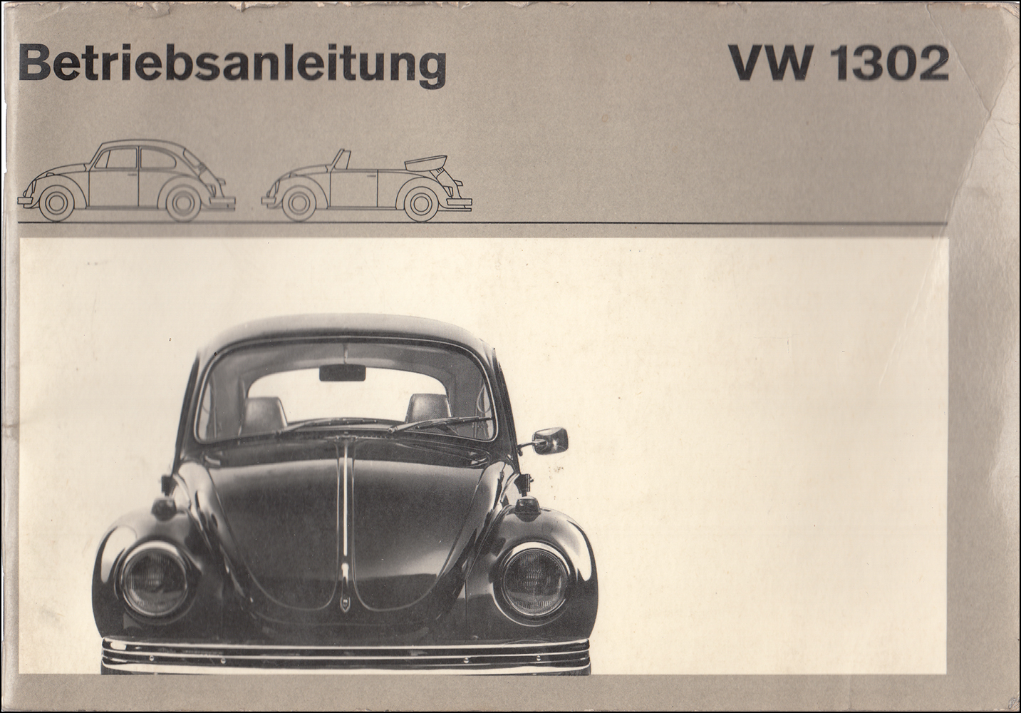 1972 Volkswagen Bug Owner's Manual GERMAN Original