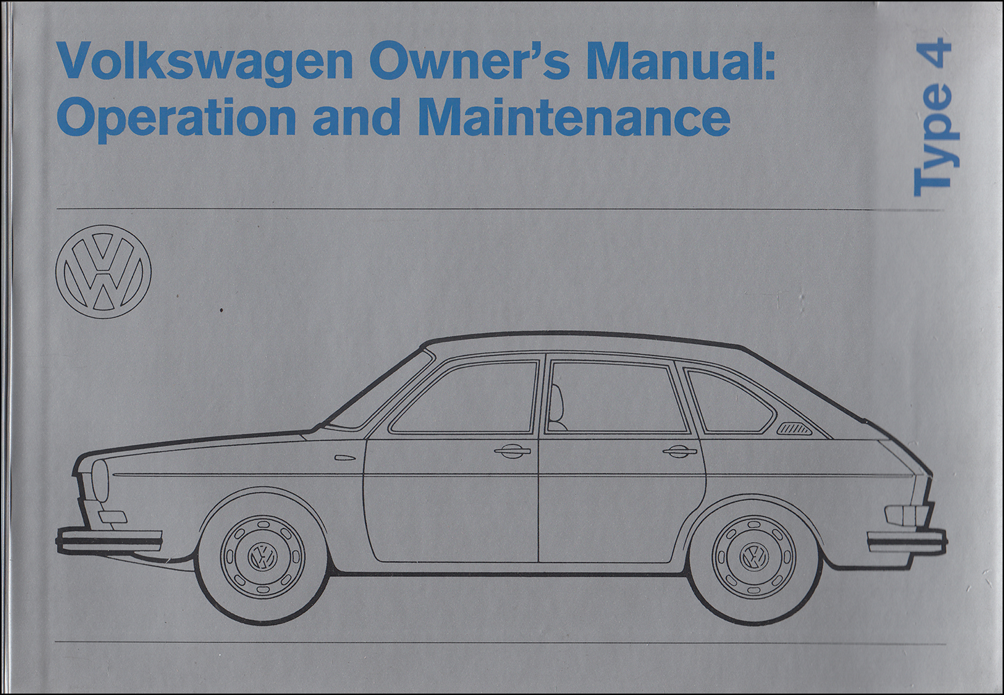 1972 Volkswagen Type 4 Owner's Manual 411 Original