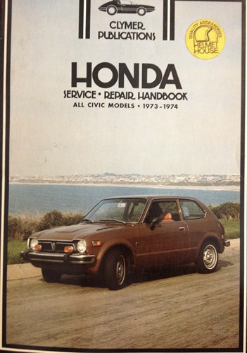 Clymer Service-Repair Handbook Honda All Civic models, 1973-1974