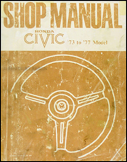 1973-1977 Honda Civic 1200 Repair Manual Original 