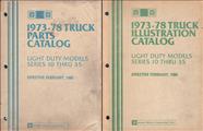 1973-1978 Chevy GMC Light Truck Parts Book Set Original Pickup Suburban Blazer Jimmy Van FC