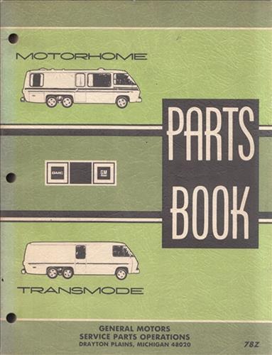 1973-1978 GMC Motorhome Parts Book Original Transmode