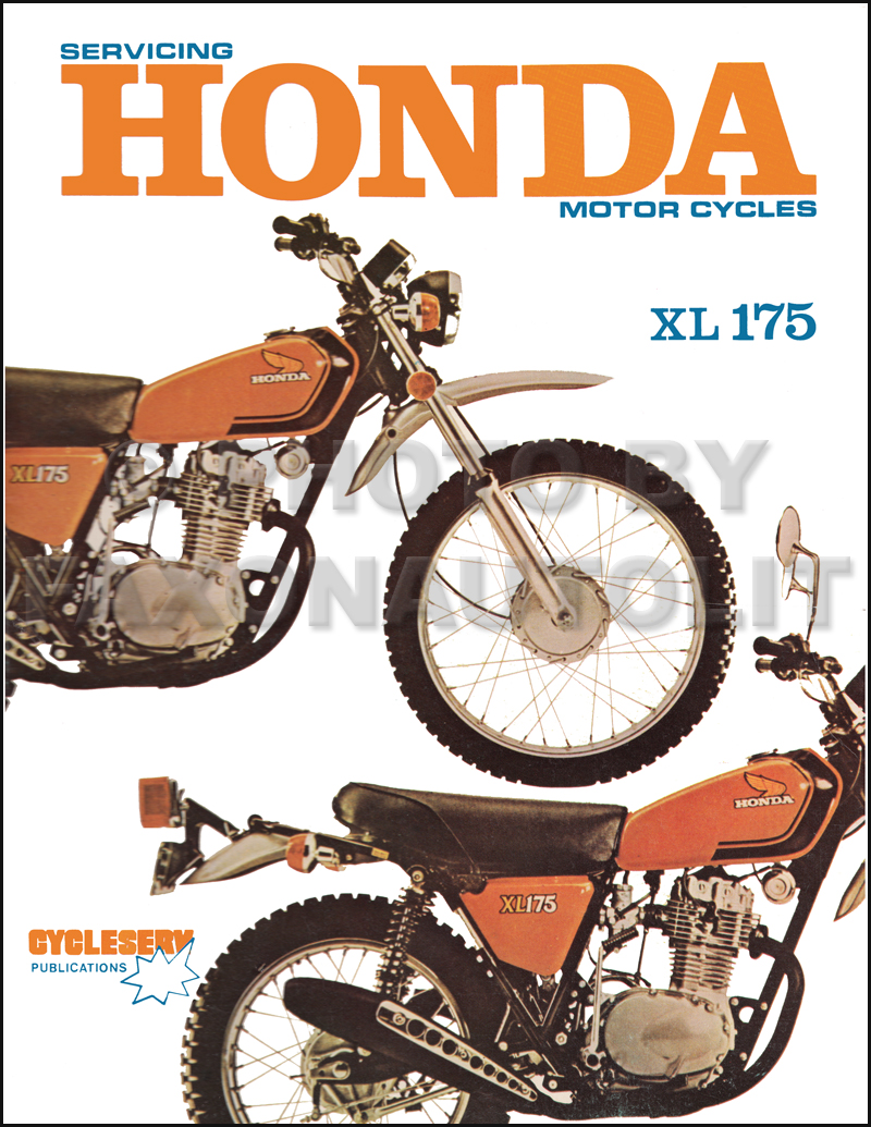 1973-1978 Honda XL175 Motorcycle Shop Manual Cycleserv