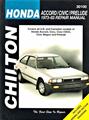 Chilton's Total Car Care Repair Manual Honda Accord, Civic, and Prelude 1973-1983