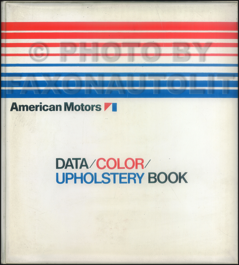 1973 AMC Color & Upholstery Dealer Album/Data Book Original