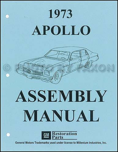 1973 Buick Apollo Factory Assembly Manual Reprint