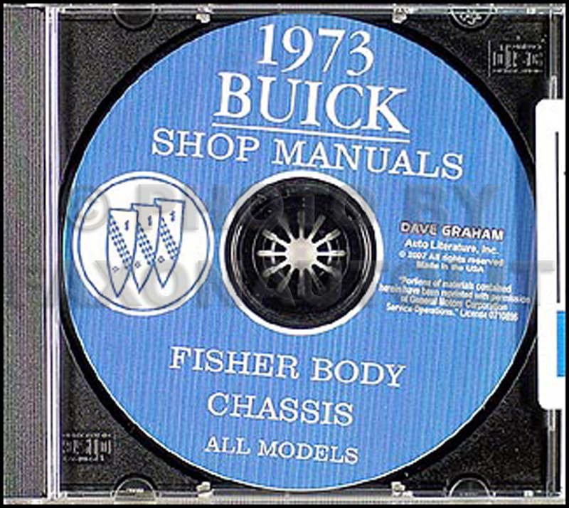 1973 Buick Shop Manual CD-ROM - All Models