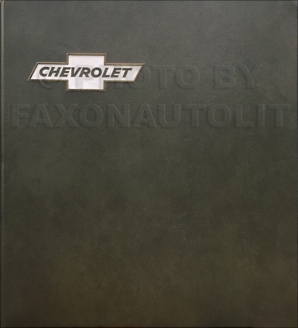 1973 Chevrolet Car Color & Upholstery Dealer Album/Data Book Original
